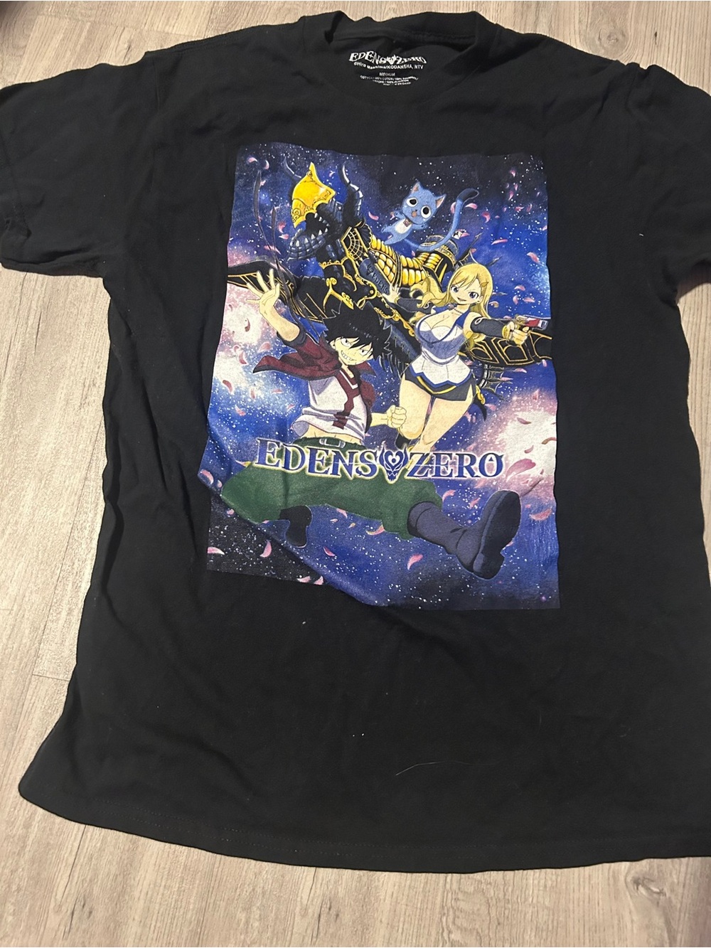 Fairy Tail Graphic Tee - Black with Multicolor Print